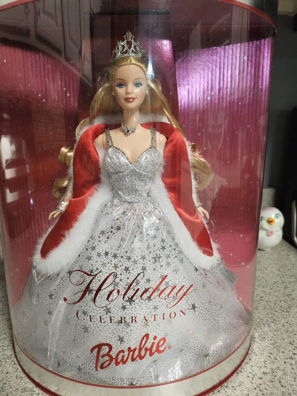 Barbie Holiday Celebration 2001 Edition Silver & Red Doll - Picture 3 of 5